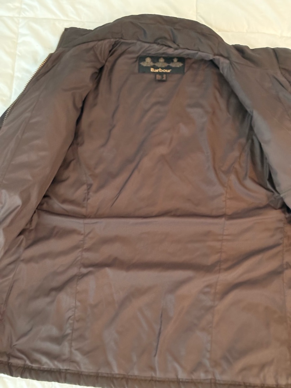 Barbour Chocolate Brown Quilted Utility Jacket - Picture 8 of 10
